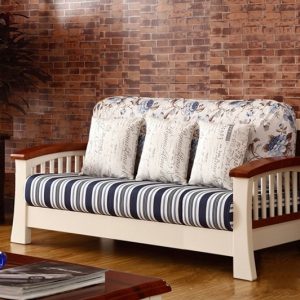 Latest Design Two Seater Teak Wooden Sofa