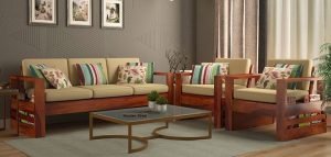 Wooden Sofa Set