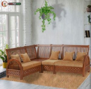 Teak wood sofa design