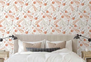 Fall Blooms Modern Peel And Stick Wallpaper