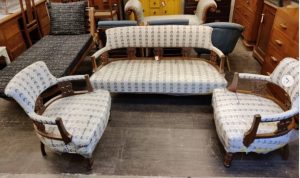 Antique Teak Wood Sofa Set