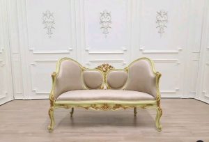 Giltwood French Style Settee teak wood sofa set