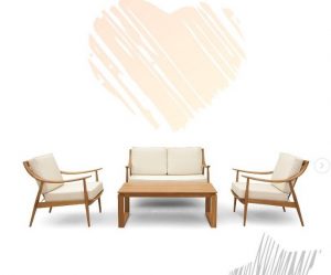 Handmade Teak wood sofa set design picture