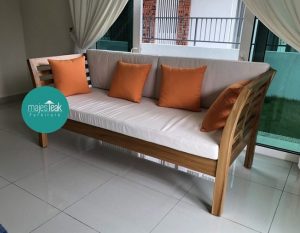 Solid Indonesian teak wood sofa set picture