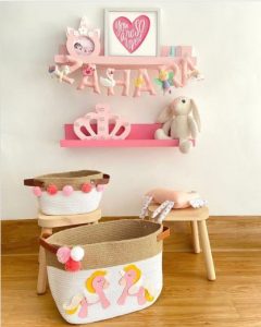 Nursery wall shelf