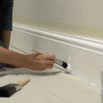 DIY skirting board painting