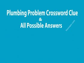 Plumbing Problem Crossword Clue