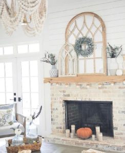 Fire place Interior Brick Wall