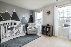 Nursery room wall design