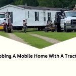 Moving a mobile home with a tractor
