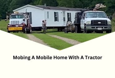 Moving a mobile home with a tractor