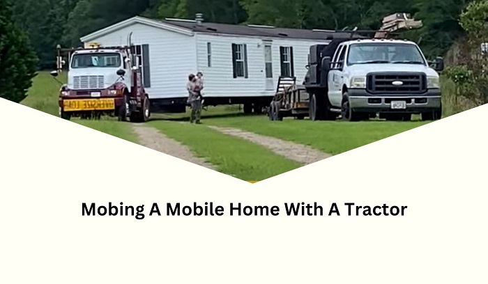 Moving a mobile home with a tractor
