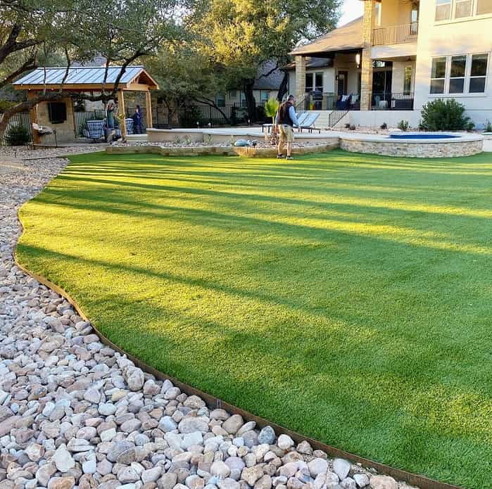 Artificial Grass Backyard Idea