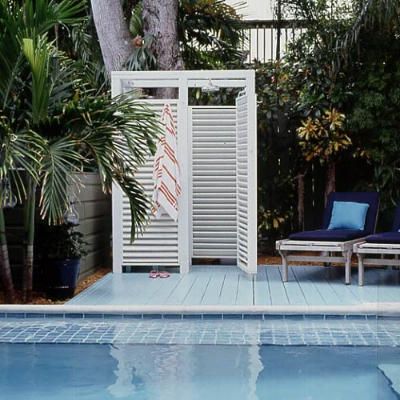 Pergola Outdoor Pool Bathroom