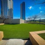 Artificial grass and residential landscaping idea