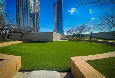 Artificial grass and residential landscaping idea