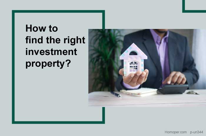 How to find the right investment property