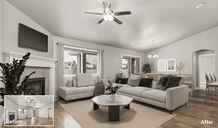 AI virtual staging