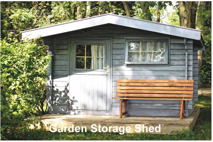 Garden storage shed