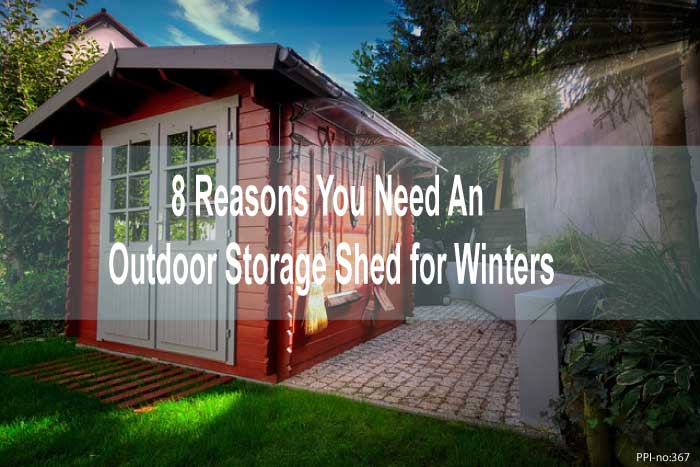 Outdoor storage shed