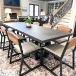 Concrete dining table