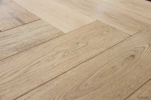 Herringbone Blanched Laminate Real Wood Flooring