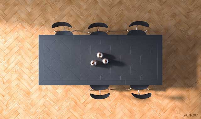 Herringbone Pattern Blanched Laminate Real Wood Flooring