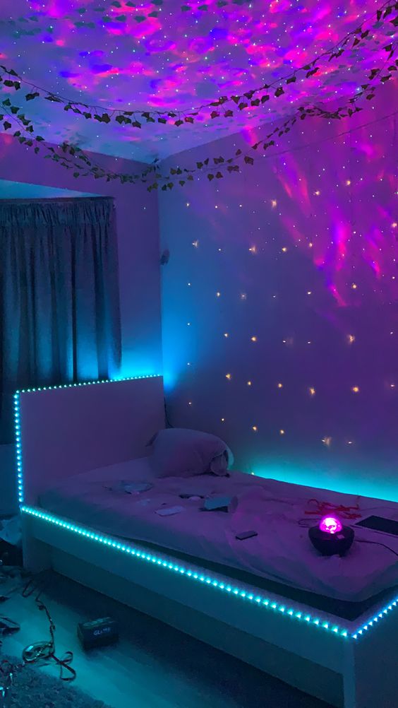 LED-Lined Bed