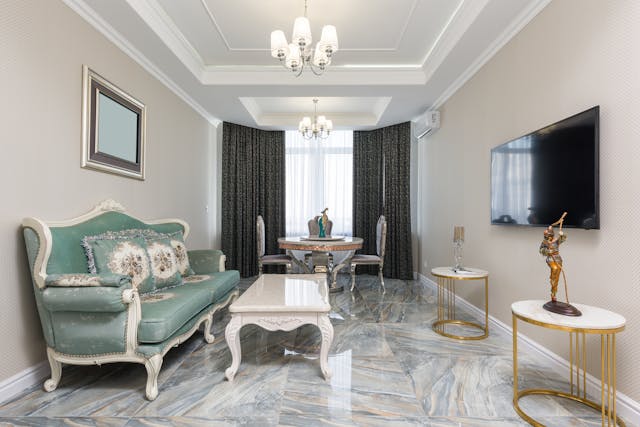 Marble floor polishing