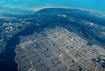 Cape Coral, Florida view from the sky