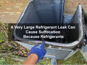 A Very Large Refrigerant Leak Can Cause Suffocation Because Refrigerants