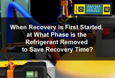 When Recovery is First Started, at What Phase is the Refrigerant Removed to Save Recovery Time?