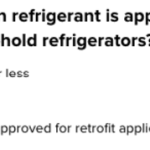 Which Hydrocarbon Refrigerant is Approved for Retrofit Into Existing Household Refrigerators?