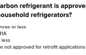 Which Hydrocarbon Refrigerant is Approved for Retrofit Into Existing Household Refrigerators?