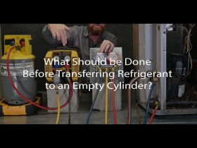 What Should be Done Before Transferring Refrigerant to an Empty Cylinder?