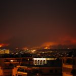 Which location is the best option for someone in case of a wildfire?