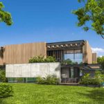 3D rendering of modern cozy house