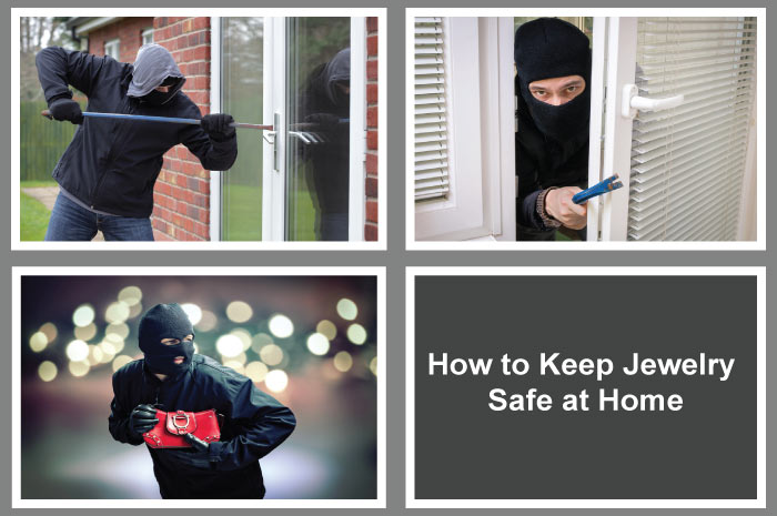 Thief stealing jewelry from home